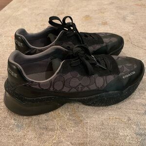 Men’s black coach sneakers size 8